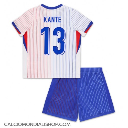 Maglie da calcio Francia Kante #13 Seconda Maglia Bambino Europei 2024 Manica Corta (+ Pantaloni corti)